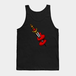 Traditional Stabbed Hearts Tank Top